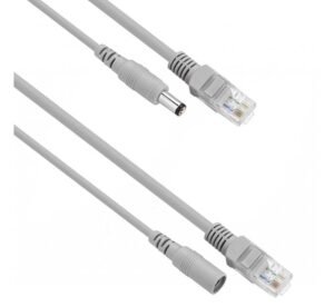 Кабел CCTV за видео наблюдение, камера, 2xRJ45 8pin(м)/2x5,5x2,1mm(м+ж), 30m