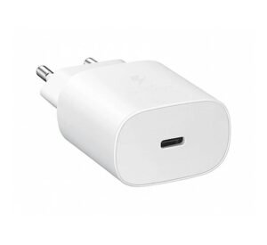 Мрежово зарядно, съвместимо с Apple, iPhone, бързо зареждане, бял, USB-C, Type-C, 20W
