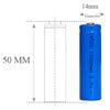 Акумулаторна батерия, презареждаема, 3,7VDC, 6800mAh, 14500, Li-ion