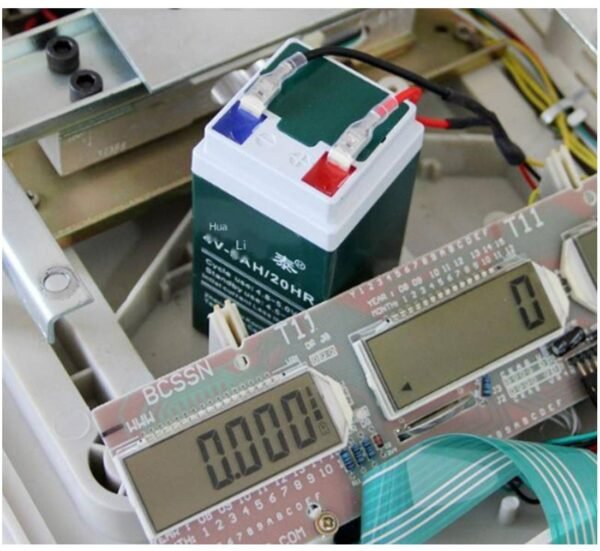 Акумулаторна, оловна батерия за кантар, везна, 4VDC, 4AH, 48х48х100mm