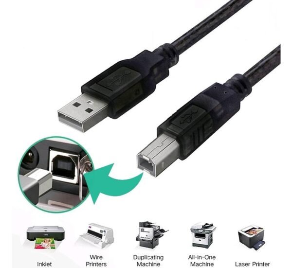 06176-C Кабел за принтер, скенер, плот, USB-A(м), USB-B(м), 1,5m