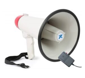 Мегафон DH-10, рупорен, сирена, запис, 20W, 6xR20, 300m