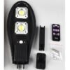 Прожектор LED, уличен с монтажна стойка, соларен панел, ДУ, 2x7W, 6000K, IP67