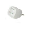 Разклонител за контакт, 2-ка, без кабел, бял, 220VAC, 2,5A, 1250W