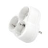 09521-D Разклонител за контакт YONKA, 3-ка, без кабел, бял, 220V, 16A