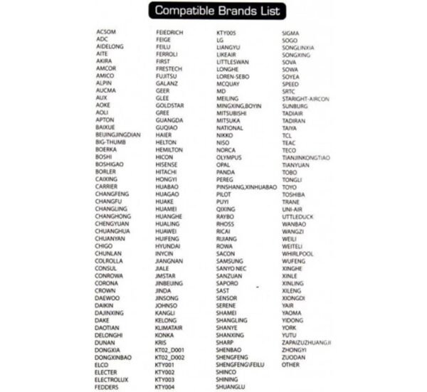 Дистанционно управление за климатик AC-199S, универсално, 3 режима, таймер