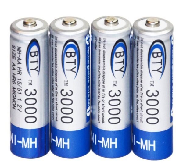 00049-B Акумулаторна батерия BTY, презареждаема, 1,2VDC, 3000mAh, AA, R06, Ni-MH