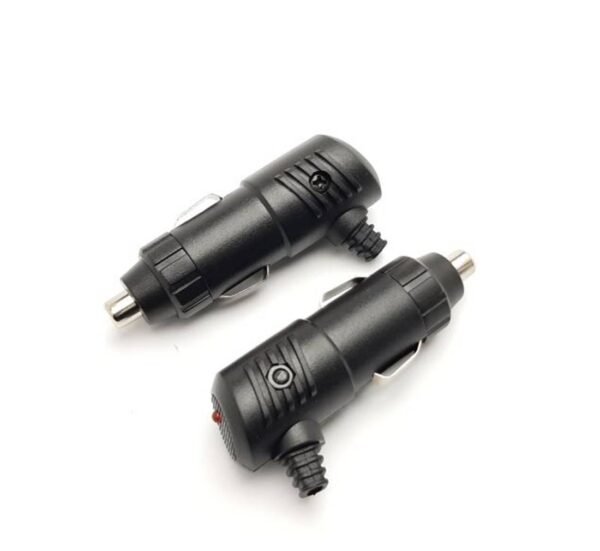 Автомобилна букса, за запалка(м), ъглова, предпазител, Ф20x70mm