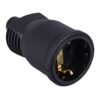 Български куплунг за контакт "шуко", гумиран, 220VAC, 16A, IP44