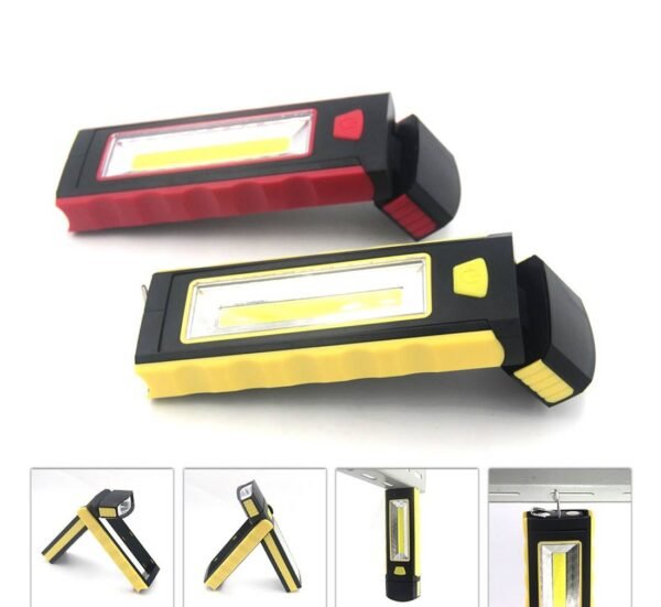 03105-A LED фенер, 4xAAA батерия, магнит, кука, стойка, 2 режима, 3W+1W