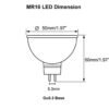 Лампа LED, клас A+, луничка, MR16, цокъл Gu5,3, 12V, 3W, 4000K