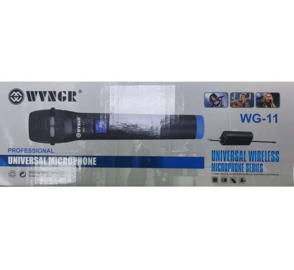 07056-D Безжичен микрофон WG-11, динамичен, предавател, приемник, JACK 6.3mm