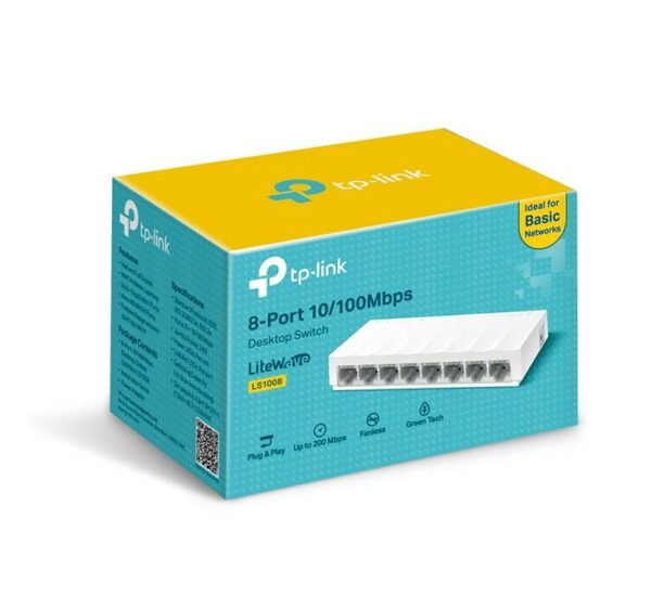 10497-C Суич LS1008, 8 порта, RJ45, 100MBp/s