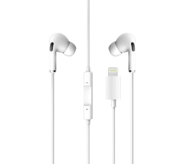 11433-A Слушалки за Iphone YTL-01, тапи, микрофон, кабел apple lightning(м), 1,2m