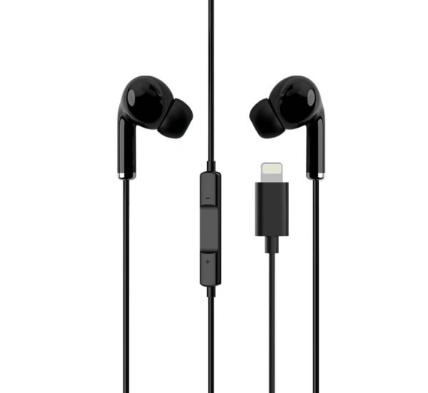 11433-B Слушалки за Iphone YTL-01, тапи, микрофон, кабел apple lightning(м), 1,2m