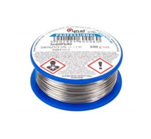 Тинол за запояване CYNEL, Ф1mm, 100g, Sn60, Pb40, 2,5%