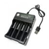 Мрежово зарядно 04U, акумулаторни батерии, Li-ion, 4 бр, USB