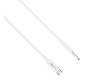Аудио кабел за музика ET-AUX29, Type-C(м), 3,5mm JACK(м), бял, 1m