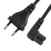 Захранващ кабел за телевизор, уредба, захранване, ъглов, 220VAC, 2,5A, 3m