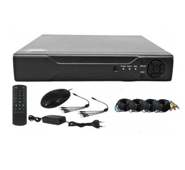 26154-B Комплект за видео наблюдение Lylu, 4 бр. камери с кабел, DVR, AHD, USB