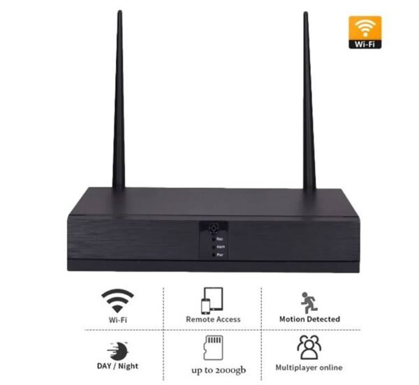 26160-B Комплект за видео наблюдение, 4 бр. безжични камери, NVR, 5G, Wi-Fi, USB, интернет