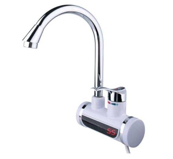 27020-A Смесителна батерия за вода LZ-008CW, хоризонтална, нагревател, дисплей, 3000W