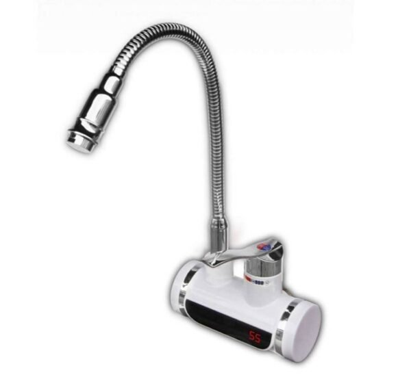 27020-B Смесителна батерия за вода LZ-008CW, хоризонтална, нагревател, дисплей, 3000W