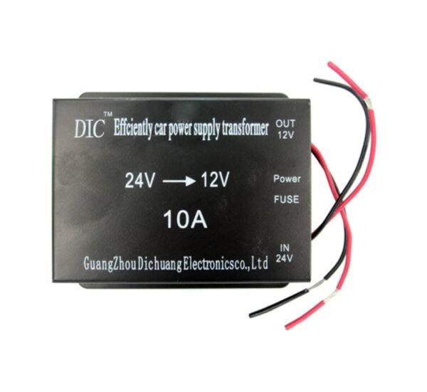 Конвертор DIC-10, преобразувател, вход 24VDC, изход 12VDC, 10A, 120W