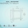 Стойка AN-E3001, поставка, LED телевизор, 17-42", 25kg