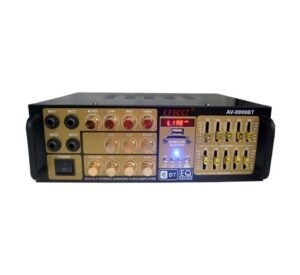 Караоке, блутуут, домашен, аудио усилвател AV-9999BT, FM, SD, USB, BLT, 2x100W, 220VAC
