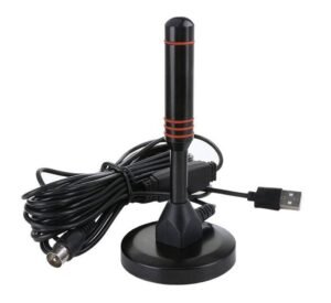 Стайна антена за цифрова телевизия HDA-515USB, вграден усилвател, RF, VHF, UHF, DVB-T2
