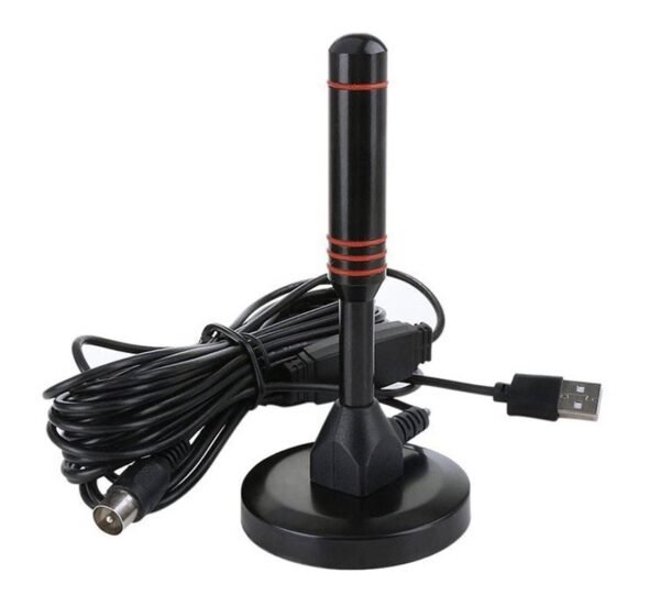 00183-A Стайна антена за цифрова телевизия HDA-515USB, вграден усилвател, RF, VHF, UHF, DVB-T2