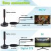 Стайна антена за цифрова телевизия HDA-515USB, вграден усилвател, RF, VHF, UHF, DVB-T2