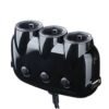 Автомобилен разклонител YZ-CS02, 3 гнезда за запалка(ж), 2xUSB, 10A, 0,5m