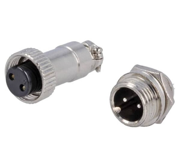 00529-C Букса GX16-5, комплект, метална, 5-ца, м+ж, 48VDC, 240VAC, M16x47mm