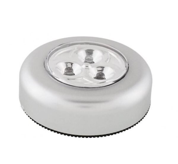 Нощна LED лампа, бутон за включване, 3xAAA, 1W, 6000K