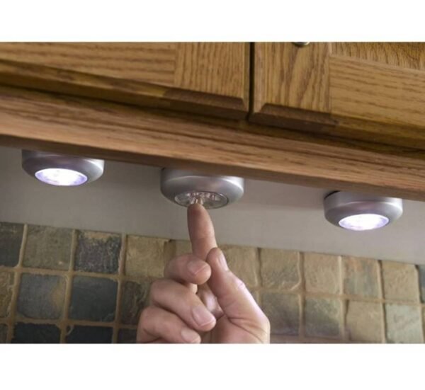 Нощна LED лампа, бутон за включване, 3xAAA, 1W, 6000K