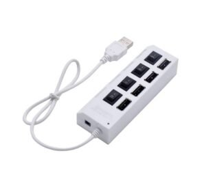Разклонител CY-2163, USB HUB, хъб с ключ, 4xUSB, 1m