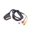 Кабел преходен, SCART(м), 3xRCA(м), 1,5m
