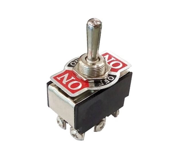 Ключ с лост, 6pin, 2 положения, черен, 250VAC, 15A, Ф12mm