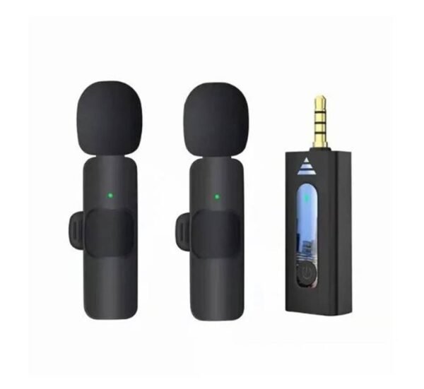 07002-A Комплект 2 безжични микрофонa K35, за телефон, караоке, предаватели, приемник, JACK 3,5mm