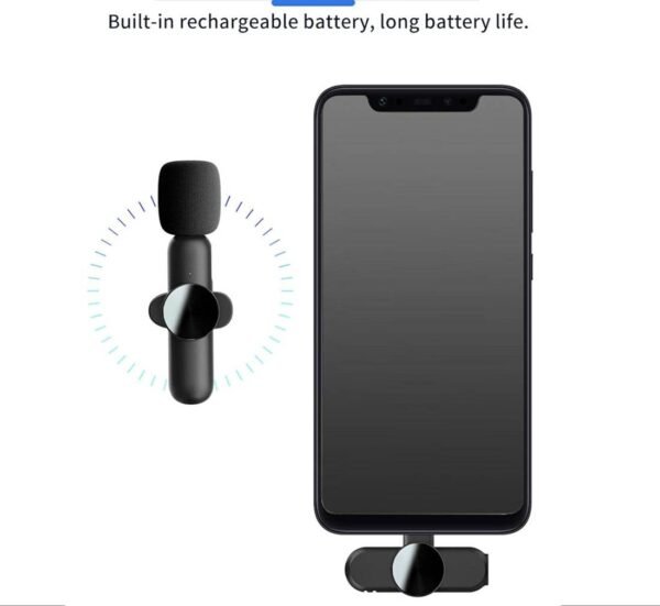 07003-B Комплект 2 безжични микрофонa F3, K9, телефон, лаптоп, предаватели, приемник, Type-C