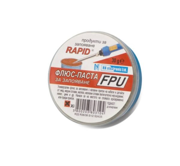 Българска флюс-паста RAPID, запояване, FPU, 30g