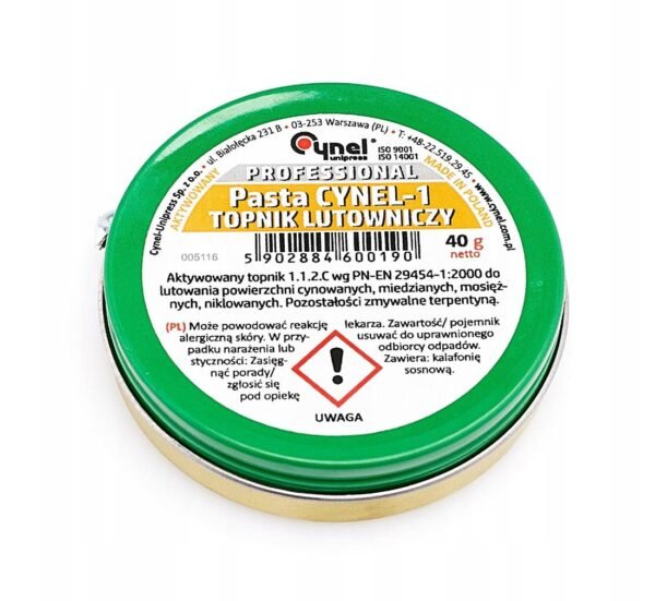 07840-A Флюс-паста Cynel, за запояване, 40g