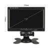 Монитор за автомобил, 2 камери, система за паркиране, охрана, LCD, 12VDC, 24VDC, 7"