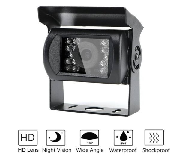 Камера за автомобил, монитор 768p, Wi-Fi, 12VDC, 24VDC, IP68