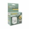 Преходник за пътуване, универсален UK, EU, US, AU, 2xUSB, 1xUSB Type-C, 220VAC, 6A