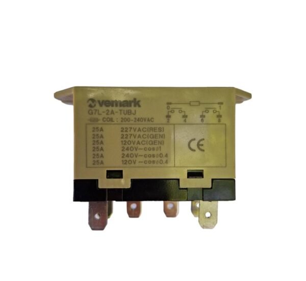 10122-A Реле G7L-1P-TUBJ, силово, бобина 220VAC, 25A, 6Pin, DPST, НО