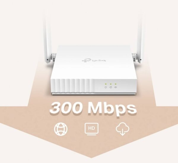 10501-C Безжичен рутер TL-WR820N, 3 порта, RJ45, Wi-Fi, 300MBp/s