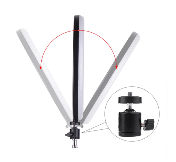 LED ринг с осветление, поставка, стойка M33, 300mm, 25W